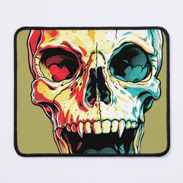 Item preview, Red and cyan skull designed and sold by Glenbobagins.