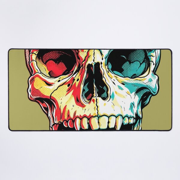 Item preview, Red and cyan skull designed and sold by Glenbobagins.