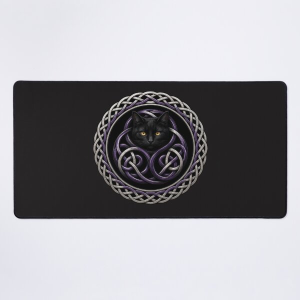 Item preview, Celtic Knot Triskele Black Cat designed and sold by Freckled-Monkey.