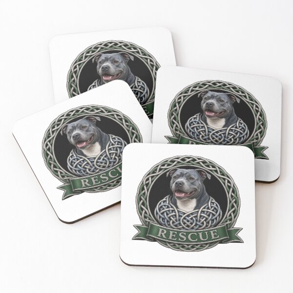 Item preview, Celtic Knot Staffy Rescue designed and sold by Freckled-Monkey.