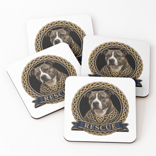 Item preview, Celtic Knot Staffy Rescue Brindle designed and sold by Freckled-Monkey.