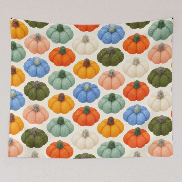 Item preview, Orange Pumpkin Gingham Pattern for Cozy Autumn designed and sold by Mypink.