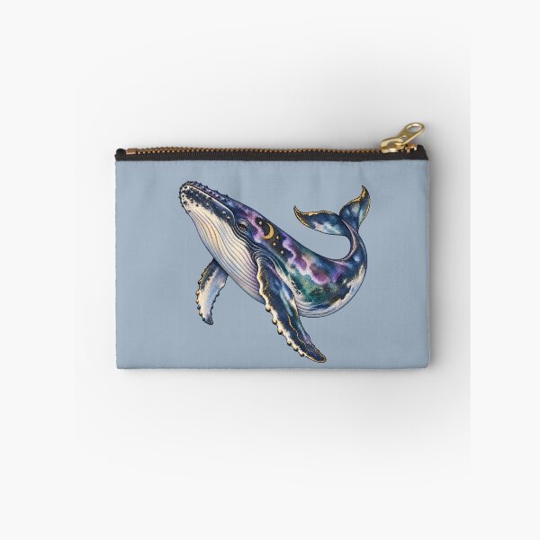 Item preview, Dreaming Humpback Whale – Celestial Violet Watercolor Art designed and sold by  MAD's Recreation Studio.