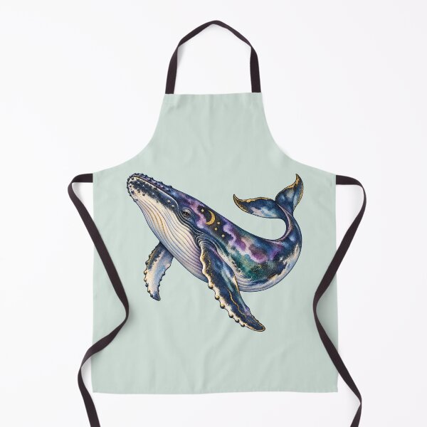 Item preview, Dreaming Humpback Whale – Celestial Violet Watercolor Art designed and sold by MAD's Recreation Studio.