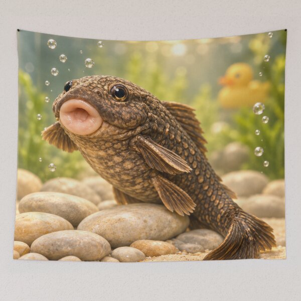 Item preview, Whimsical Suckermouth Catfish Bathtub designed and sold by Sillytoe.