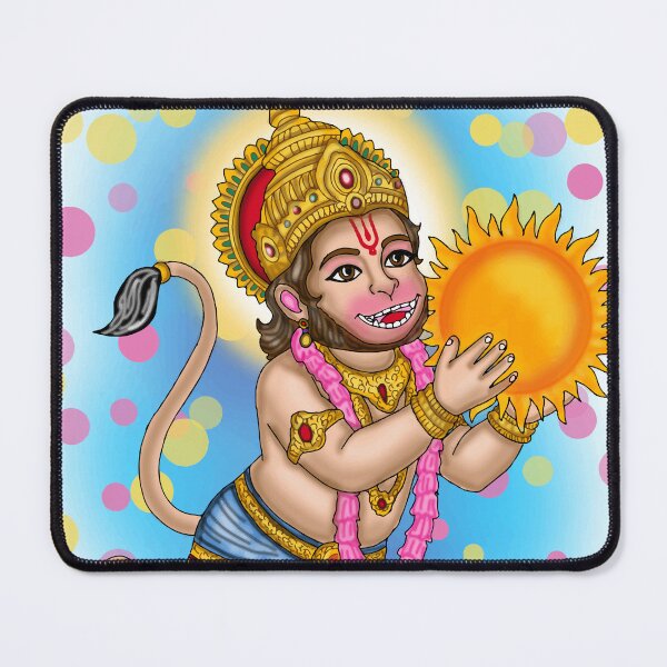 Item preview, Lord Hanuman Digital Drawing | Hindu Deity Illustration designed and sold by Harshit_Digital_Arts.