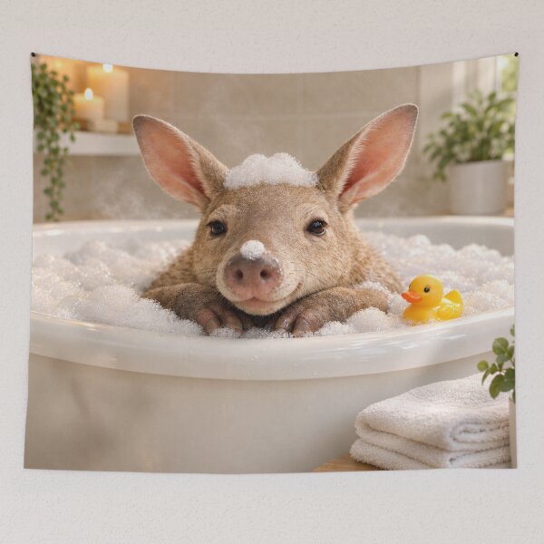 Item preview, Relaxing Aardvark Bubble Bath designed and sold by Sillytoe.