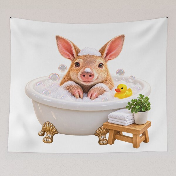 Item preview, Cute Aardvark Bathtub designed and sold by Sillytoe.