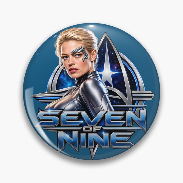 Item preview, Seven of Nine Emblem (Silver) designed and sold by Moviebuff91.