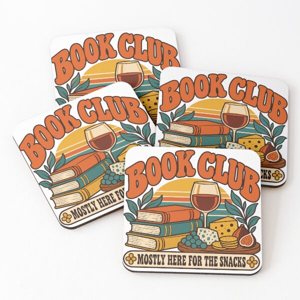 Item preview, Book Club Gift - Mostly Here For The Snacks designed and sold by RedRubyBubble.