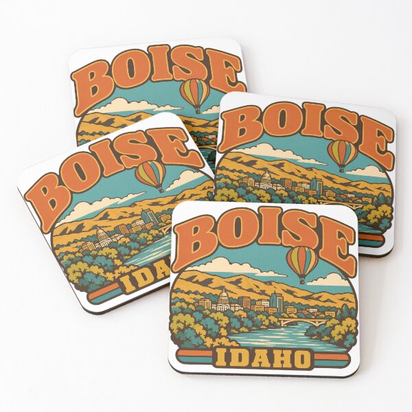 Item preview, Boise Gift - Vintage Boise Idaho Travel Art designed and sold by RedRubyBubble.