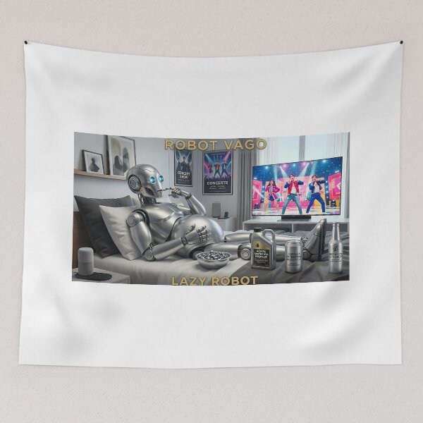 Item preview, Lazy Robot / Robot Vago - Bilingual Idiom by Denis Acosta Méndez designed and sold by DenisAcosta.