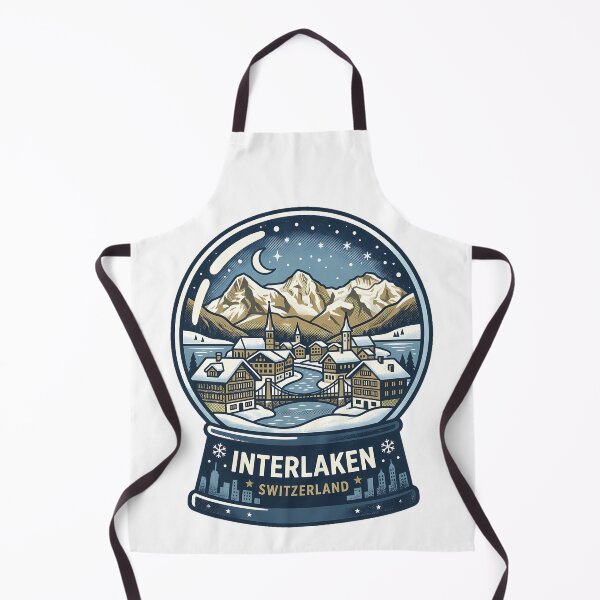 Item preview, Vintage Interlaken Snow Globe Travel Badge designed and sold by k3rstman1.
