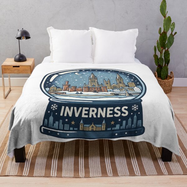 Item preview, Vintage Inverness Snow Globe Travel Badge designed and sold by k3rstman1.