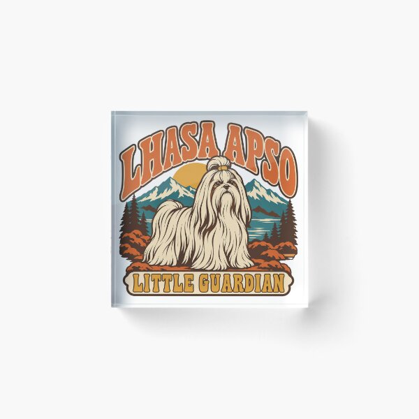 Item preview, Lhasa Apso Gift - Little Guardian designed and sold by RedRubyBubble.