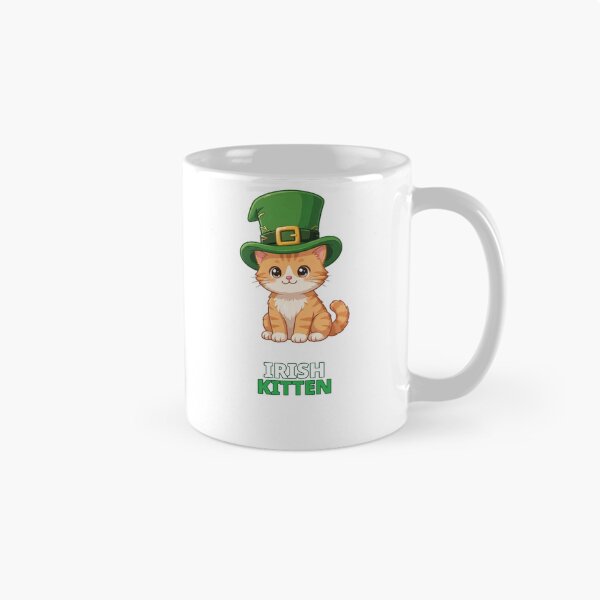 Item preview, Irish Kitten Leprechaun Hat St Patricks Day designed and sold by ThreeFlyingAces.
