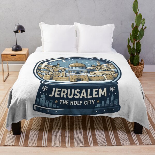 Item preview, Vintage Jerusalem Snow Globe Travel Badge designed and sold by k3rstman1.