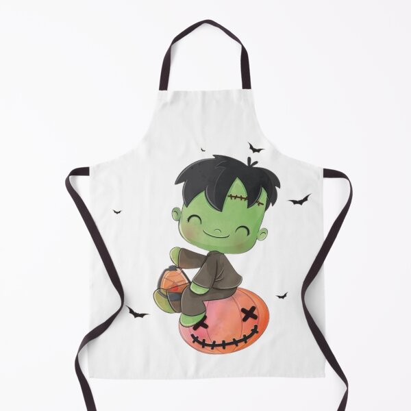 Item preview, Cute Frankenstein Monster Kawaii Halloween Pumpkin designed and sold by DariaOltes.