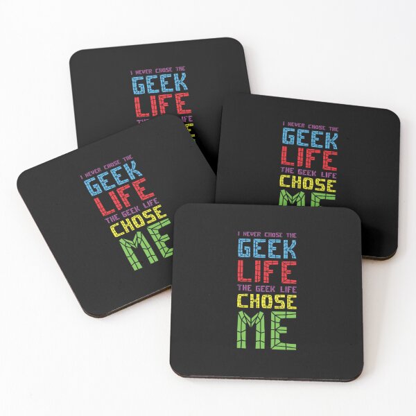 Item preview, I Never Chose The Geek Life, The Geek Life Chose Me CUBEEGEEK designed and sold by Foxerish-Studio.