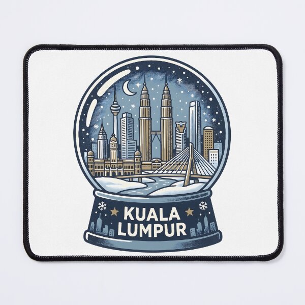Item preview, Vintage Kuala Lumpur Snow Globe Travel Badge designed and sold by k3rstman1.