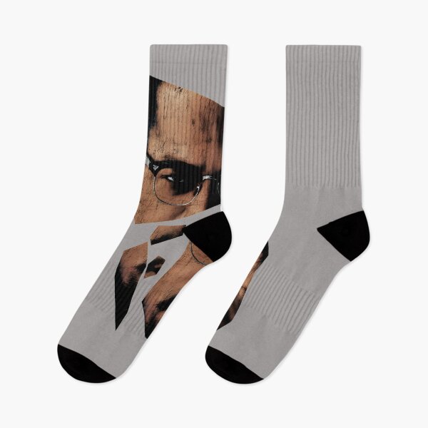 Item preview, Malcolm X Intense Portrait Distressed Graphic Tee-52 designed and sold by MatthiasBroeck.