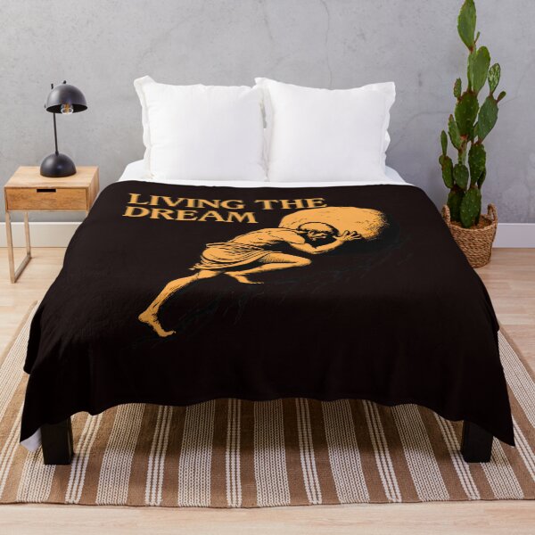 Item preview, Living The Dream Boulder Push Mythological Art designed and sold by kawanva-studio.