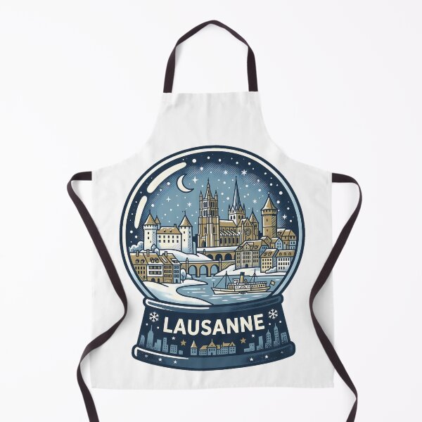 Item preview, Vintage Lausanne Snow Globe Travel Badge designed and sold by k3rstman1.