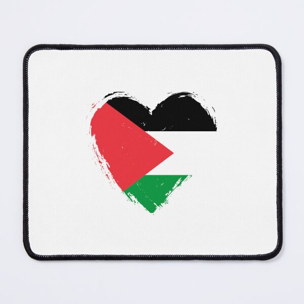 Item preview, Distressed Palestine Flag Heart PS designed and sold by shitpostee.