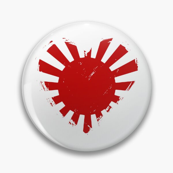 Item preview, Distressed Rising Sun Flag Heart designed and sold by shitpostee.