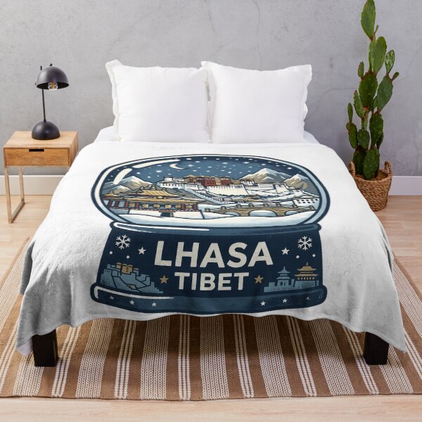 Item preview, Vintage Lhasa Snow Globe Travel Badge designed and sold by k3rstman1.