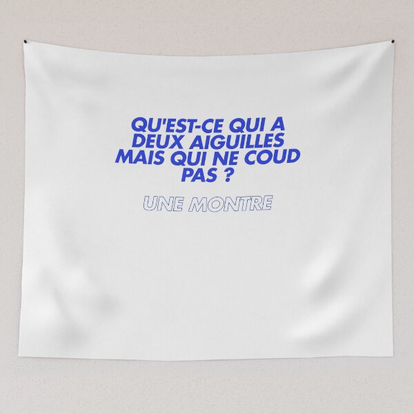 Item preview, Qu'est-ce qui a deux aiguilles mais qui ne coud pas ? designed and sold by Ifcitiesdesign.