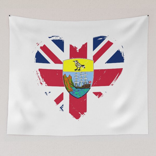 Item preview, Distressed Tristan Da Cunha Flag Heart SH designed and sold by shitpostee.