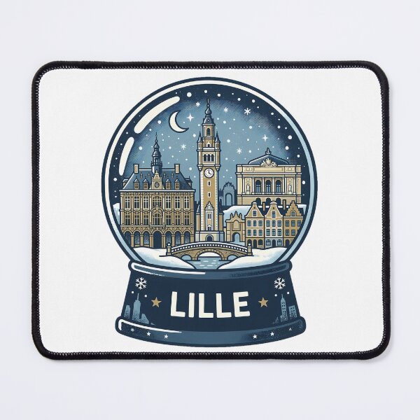Item preview, Vintage Lille Snow Globe Travel Badge designed and sold by k3rstman1.