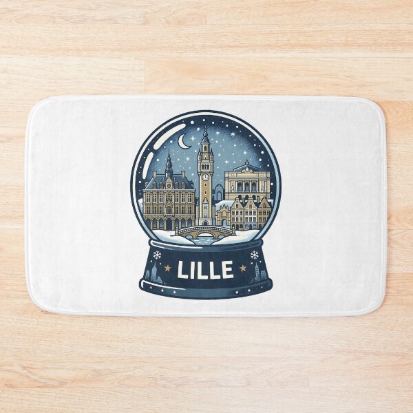Item preview, Vintage Lille Snow Globe Travel Badge designed and sold by k3rstman1.