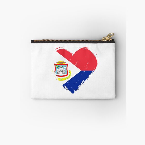 Item preview, Distressed Sint Maarten Flag Heart SX designed and sold by shitpostee.