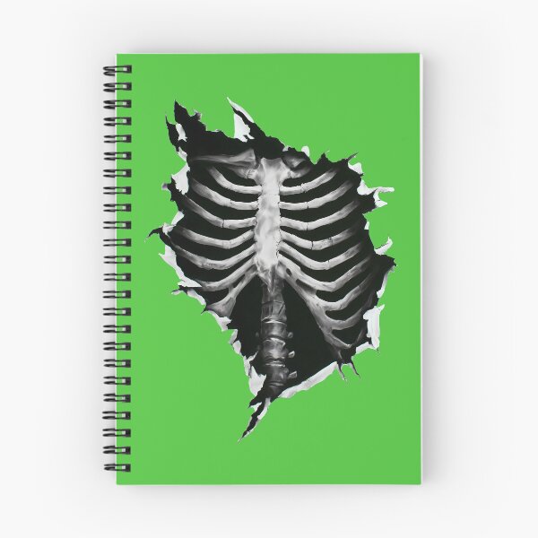 Item preview, Torn Shirt Skeleton Rib Cage Gothic Anatomy Design designed and sold by peterdesigns.