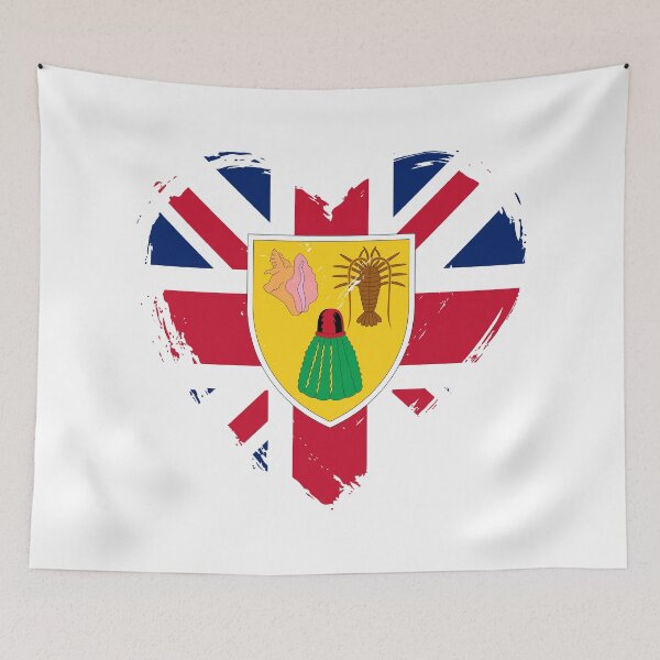 Item preview, Distressed Turks And Caicos Islands Flag Heart TC designed and sold by shitpostee.