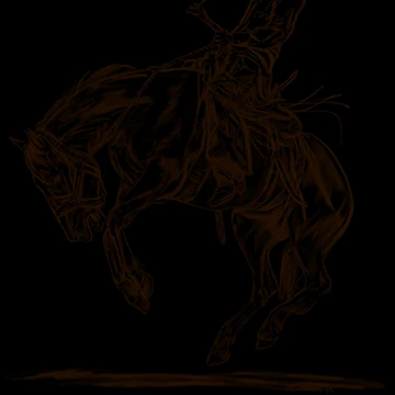Artwork thumbnail, Bucking-Bronc-Rodeo-Rider by kipermatt