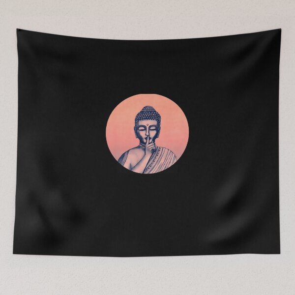Item preview, Buddha-Shh...-Do-Not-Disturb-In-Coral designed and sold by oiedawerg.