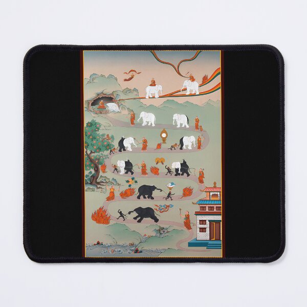 Item preview, Buddhism-Print---The-Nine-Mental-Abidings-Path-Of-Samatha designed and sold by strappslye.