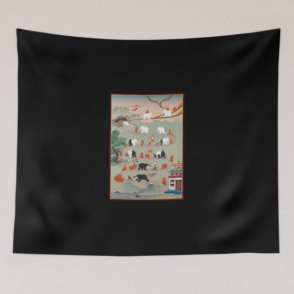 Item preview, Buddhism-Print---The-Nine-Mental-Abidings-Path-Of-Samatha designed and sold by strappslye.