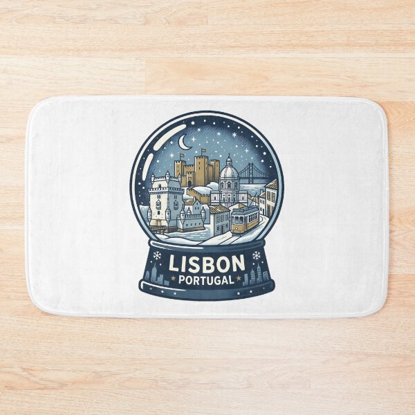 Item preview, Vintage Lisbon Snow Globe Travel Badge designed and sold by k3rstman1.