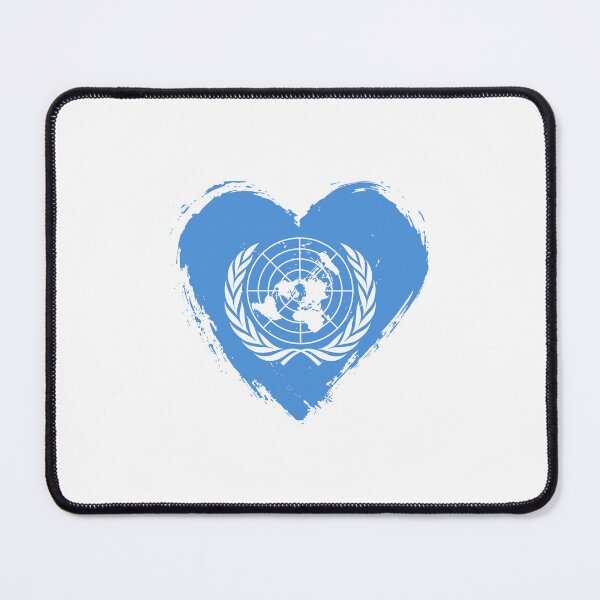 Item preview, Distressed United Nations Flag Heart UN designed and sold by shitpostee.