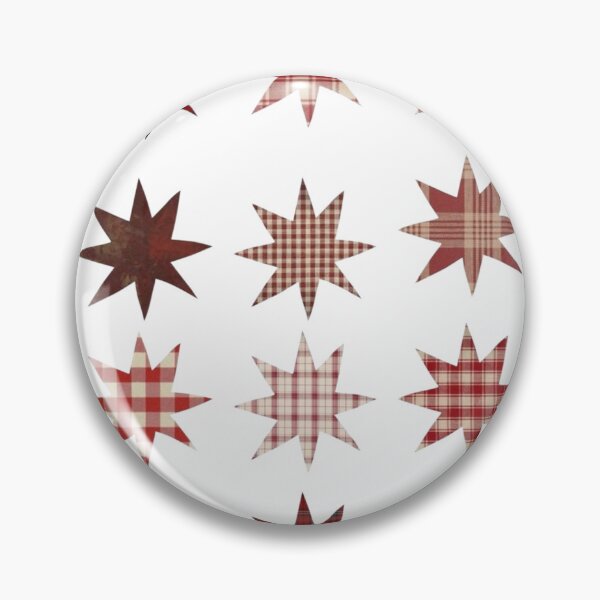 Item preview, Red Plaid Star Stickers designed and sold by morganisdizzy.