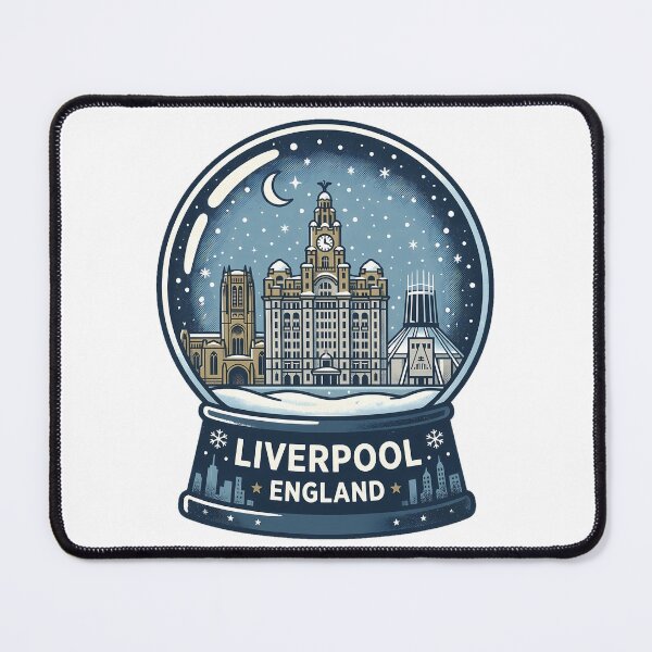 Item preview, Vintage Liverpool Snow Globe Travel Badge designed and sold by k3rstman1.