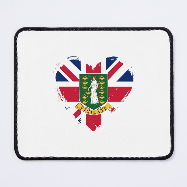 Item preview, Distressed British Virgin Islands Flag Heart VG designed and sold by shitpostee.