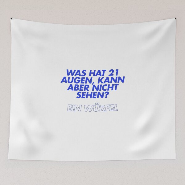 Item preview, Was hat 21 Augen, kann aber nicht sehen? designed and sold by Ifcitiesdesign.