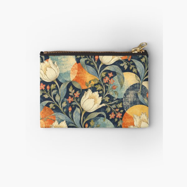 Item preview, William Morris Style Geometric Tulips Pattern designed and sold by Panadis.