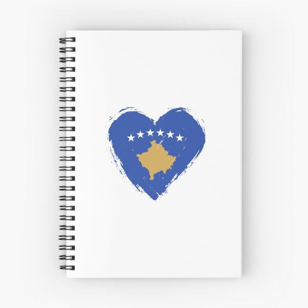 Item preview, Distressed Kosovo Flag Heart XK designed and sold by shitpostee.