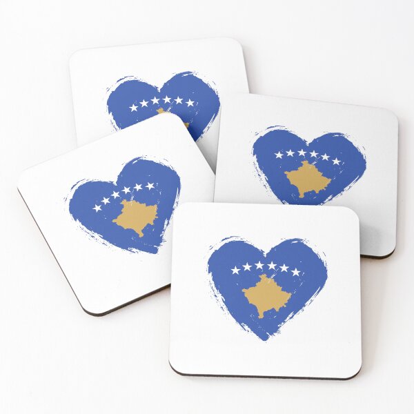 Item preview, Distressed Kosovo Flag Heart XK designed and sold by shitpostee.